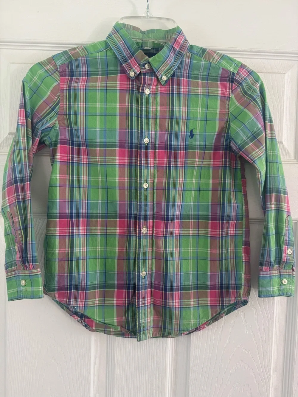RALPH LAUREN kids Plaid Button-Down Shirt in Multicolor